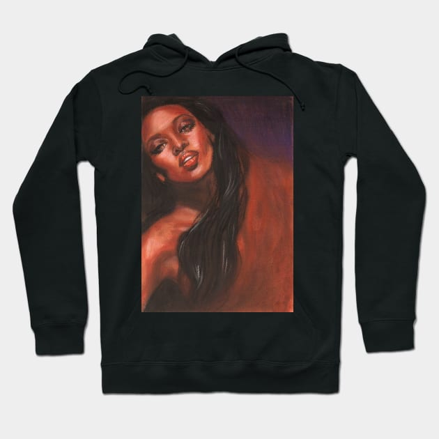 Naomi Campbell Hoodie by Svetlana Pelin